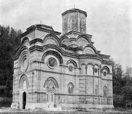Каленич. Церковь, 1413— 1416 г. Вид с юго-запада